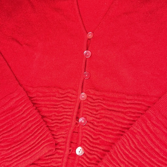 Lafayette 148 Red 100% Cashmere Sweater Size XS - Picture 9 of 10